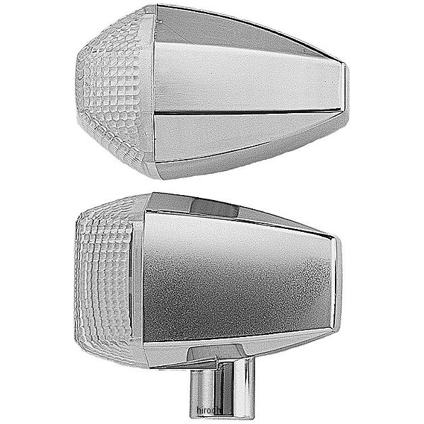 ポッシュ POSH ZRタイプウインカー スタンダードレンズダイヤモンドカット W球 バルブ無し クローム/クリア 093581 JP店