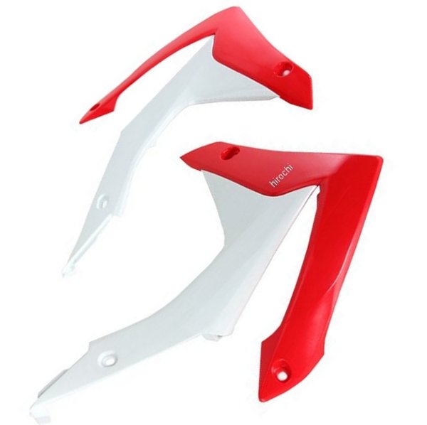 ユーフォープラスト UFO PLAST ラジエーターカバー 13年以降 CRF250R、CR450R 赤/白 0520-1409 JP店