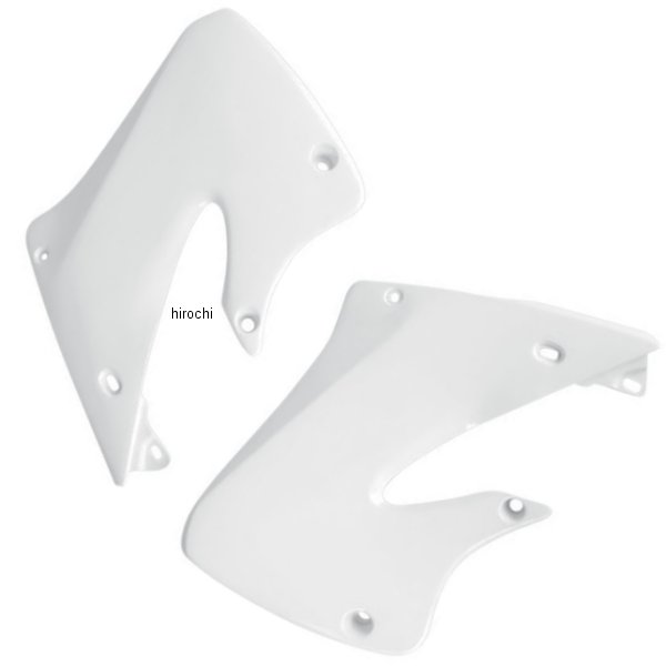 【USA在庫あり】 ユーフォープラスト UFO PLAST ラジエーターカバー 97年-99年 CR125R、CR250R 白 12-229-29 JP店