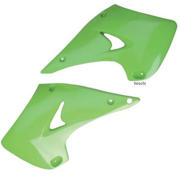 【USA在庫あり】 ユーフォープラスト UFO PLAST ラジエーターカバー 03年-08年 KX250、KX125 KXグリーン 0520-0274 JP店