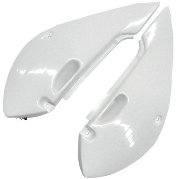 【USA在庫あり】 ユーフォープラスト UFO PLAST サイドパネル 01年-09年 スズキ、カワサキ 白 0520-013..