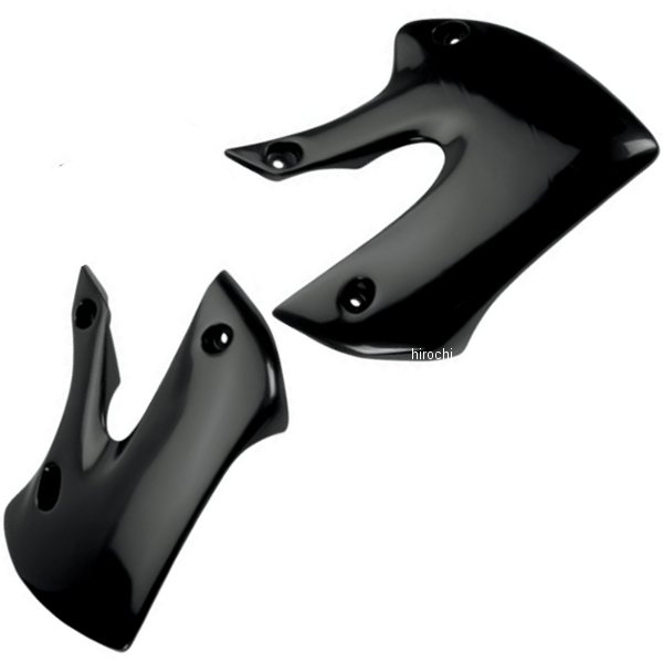 【USA在庫あり】 ユーフォープラスト UFO PLAST ラジエーターカバー 01年以降 スズキ、カワサキ 黒 12-235-33 JP店