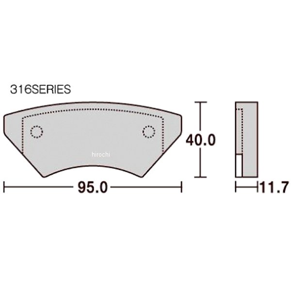 【メーカー在庫あり】 316RQ キタコ SBS ブレーキパッド フロント/リア ヤマハ レーシングカート カー..