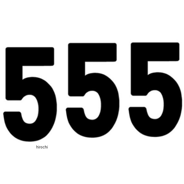 【USA在庫あり】 ファクトリーFX FACTORY EFFEX ナンバー ミニ PRO 4インチ(102mm) #5 黒 (3枚入り) FX04-2575 JP店