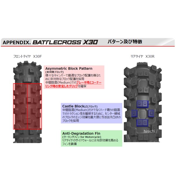 【メーカー在庫あり】 ブリヂストン BRIDGESTONE バトルクロス X30 70/100-19 42M ...