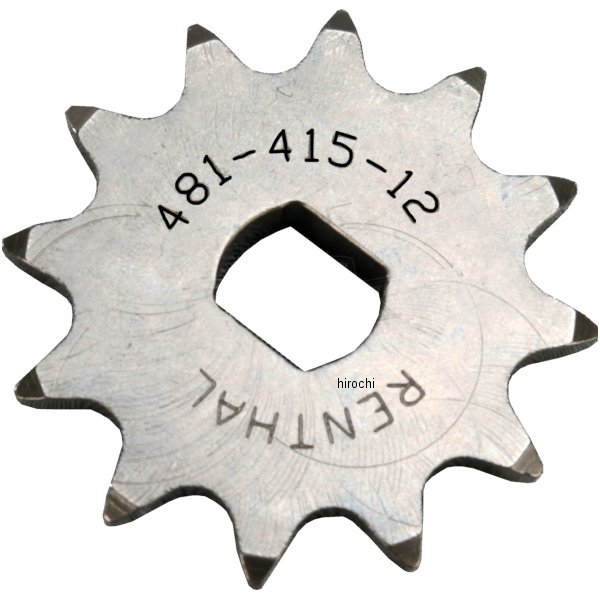 【USA在庫あり】 レンサル RENTHAL フロント スプロケット 12T/415 09年以降 KTM 50SX スチール ren481--415-12P JP店