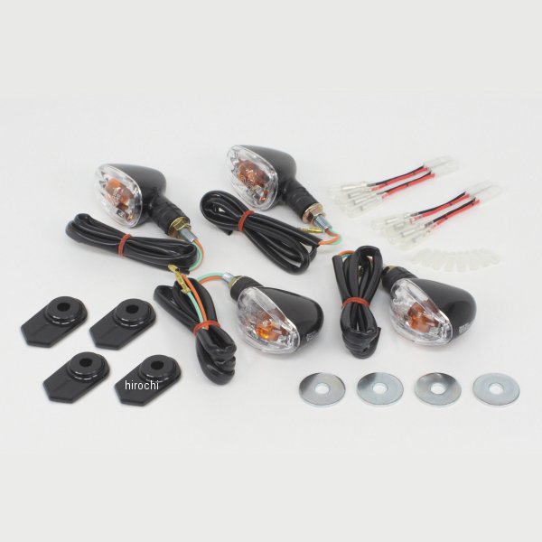 SP武川 ウインカーキット ストリームライン Z125 PRO 黒 8mm 05-08-0416 JP店