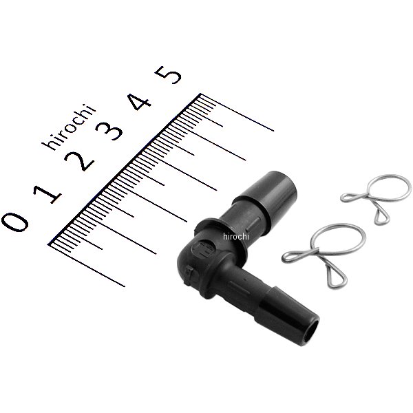 【メーカー在庫あり】 キジマ ホース変換コネクター 汎用 L型 黒 6-7mm→8mm 1個 105-16007 JP店