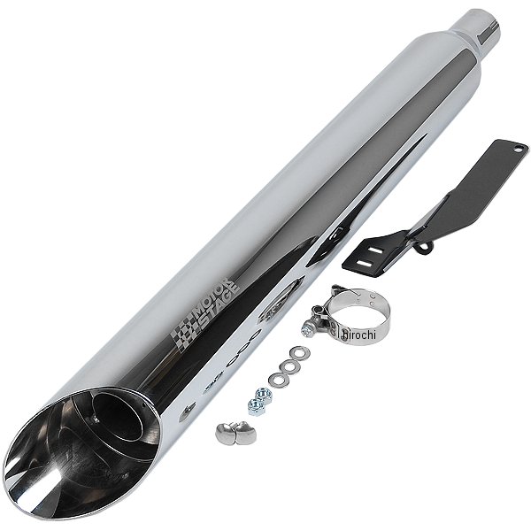 HARLEY-DAVIDSON - モーターステージ スリップオンマフラー ブラスアルティメット スラッシュ 12年以降 FLD、FXDL クローム 2015001 JP店