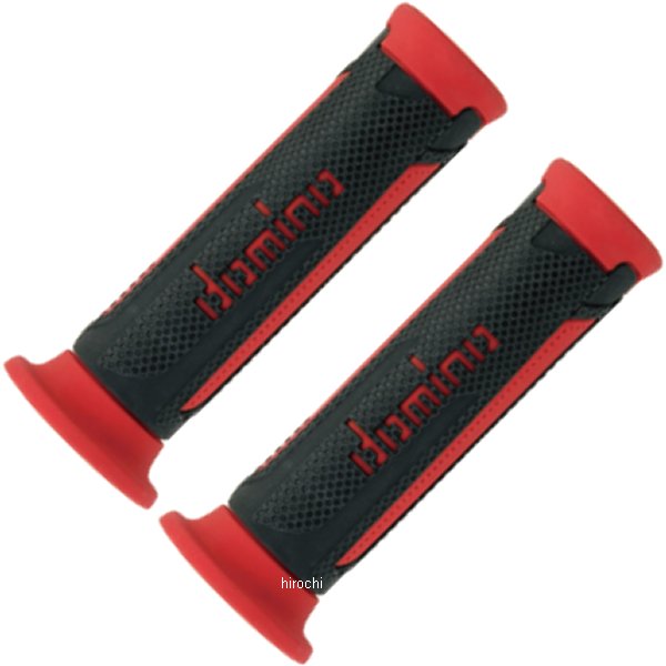 ドミノ domino グリップ オンロード ツーリスモ 121mm 黒/赤 左右セット A35041C4270 JP店