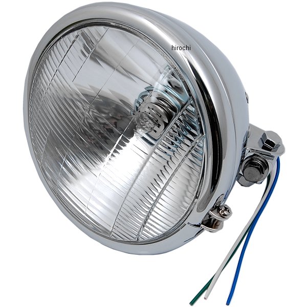 【USA在庫あり】 DRAG ヘッドライト 6.5インチ H4 55/100W クローム DS-280101 JP店