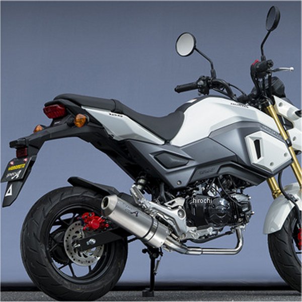 51 cc 〜125 cc  - ヤマモトレーシング フルエキゾースト 16年 グロム オーバルコーン チタン 10129-71SO2 JP店