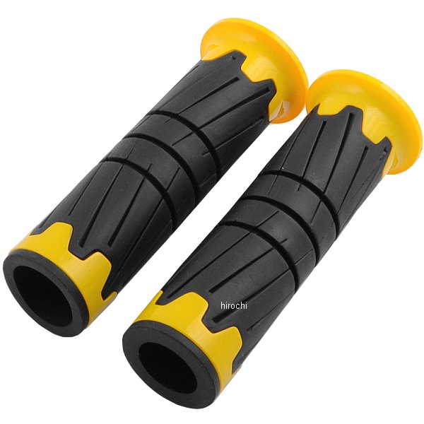 キジマ トレッドGグリップ汎用タイプ：貫通全長：122mm太さ：33mmカラー：黄左右セット標準サイズ用プラスチックとゴムの新しいグリップです。MAGミラーと合わせて、車体色に合わせたトータルコーディネートが可能になります。201-6810楽天 JP店　