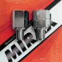 ミラックス MIRAX 逆ネジ ミラー アダプター 正ネジ10mm→逆ネジ10mm メッキ MIRAX103 JP店