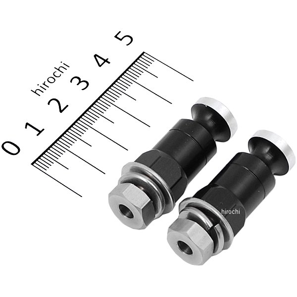 【メーカー在庫あり】 ポッシュ POSH ウインカーステー 汎用 M8x20mm アルミ 2本入り 黒 010201-06 JP店