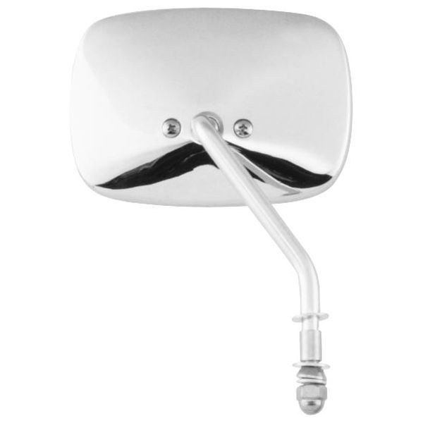 【USA在庫あり】 バイカーズチョイス Biker's Choice ショート ステム ミラー 4インチステム 左側 クロ..