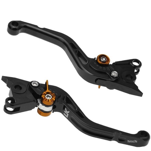 【メーカー在庫あり】 ユーカナヤ U-KANAYA ビレットレバーセット スタンダードタイプ ショート CBR250R、CB250F、NS-1 黒 HO022-042-0201 JP店