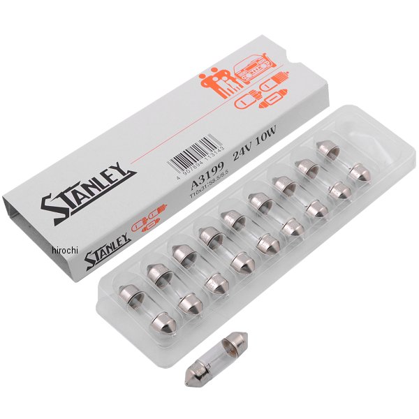 スタンレー STANLEY バルブ T10 24V10W 10個入り A3199 JP店