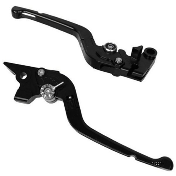 【メーカー在庫あり】 ユーカナヤ U-KANAYA ビレットレバーセット 可倒式Rタイプ ズーマーX 黒 HO097-072-0701 JP店
