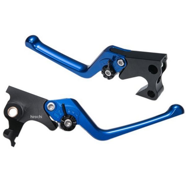 【メーカー在庫あり】 ユーカナヤ U-KANAYA ビレットレバーセット ストリートタイプ 06年以降 FXDF、FXDB、FLD 青 HD062-102-0904 JP店
