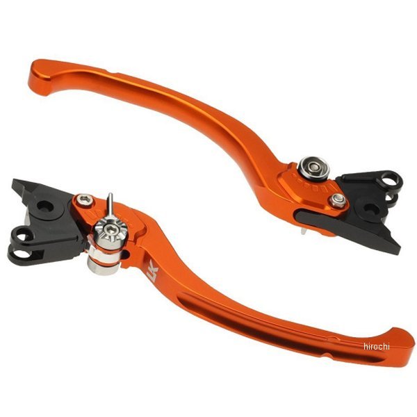 【メーカー在庫あり】 ユーカナヤ U-KANAYA ビレットレバーセット ツーリングタイプ CBR250R、CB250F、NS-1 オレンジ HO022-042-0808 JP店