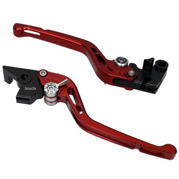 【メーカー在庫あり】 ユーカナヤ U-KANAYA ビレットレバーセット GPタイプ ロング ZXR750、ZXR750R 赤 KA030-004-0505 JP店