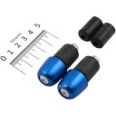 【メーカー在庫あり】 ハリケーン アルミ削り出しサイドキャップ ブルー Φ7/8インチハンドル用 HB0313BU JP店