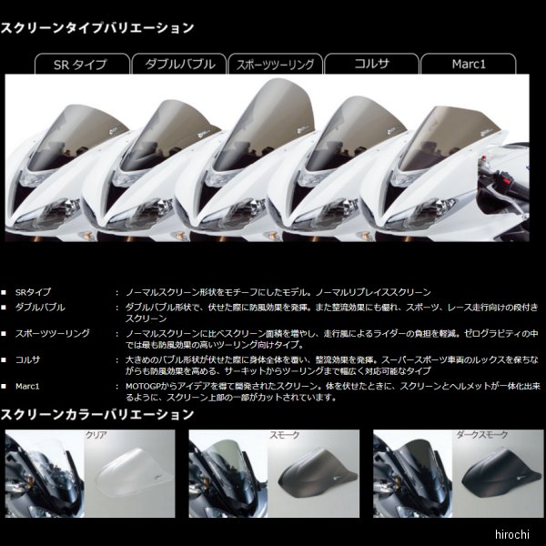 株式会社ヒロチー商事 楽天市場店のゼログラビティ ZERO GRAVITY スクリーン スポーツツーリング 15年以降 YZF-R3、YZF-R25 ABS ダークスモーク 2355319 JP店｜アングル3