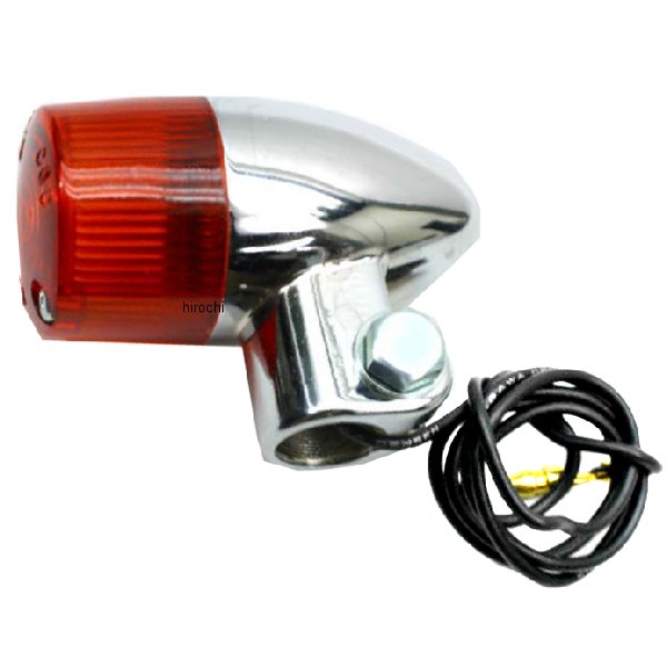 シージーシー CGC ウインカーランプセット 砲弾 190 丸型 メッキ/アンバー 2個入り 60079 JP店