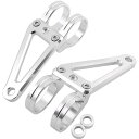 【メーカー在庫あり】 ポッシュ POSH φ35マシンドホリゾンヘッドライトステー 2クランプタイプ φ41mm シルバー 汎用 030049-03 JP店