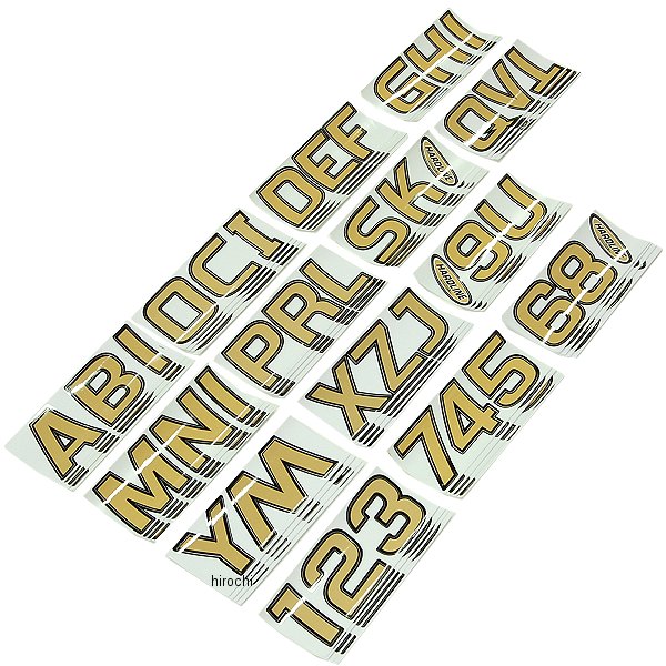 【USA在庫あり】 ハードライン HARDLINE ステッカー 76mm 700 ブラウン/黒 146枚入り 4320-1214 JP