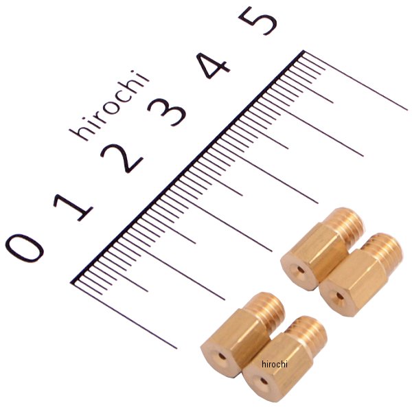・ミクニ メインジェット 4/ 042 ブラス/ラージ HEX-タイプ。・全幅(直径)6mm x 全長12mm。・#170・ミクニ VMキャブ用。・4個入り。・日本製。4/042-170楽天 JP店　