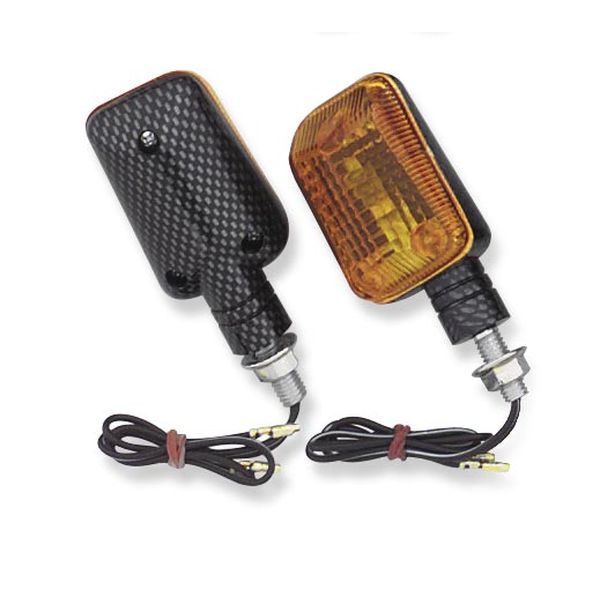 【USA在庫あり】 バイクマスター BikeMaster マーカーライト ミニストーク 汎用 アンバー/カーボン bkm..