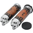 【USA在庫あり】 DRAG グリップ スカル スロットルスリーブ付き DS-243255 JP店
