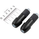【メーカー在庫あり】 ハリケーン アルミ削り出しサイドキャップ ブラック Φ7/8インチハンドル用 HB0302B JP店
