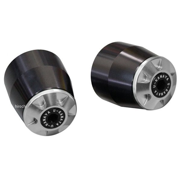 【メーカー在庫あり】 ユーカナヤ U-KANAYA アルミビレット バーエンド CB1300SF SC54 黒/シルバー BEBK-HO9-SV JP店