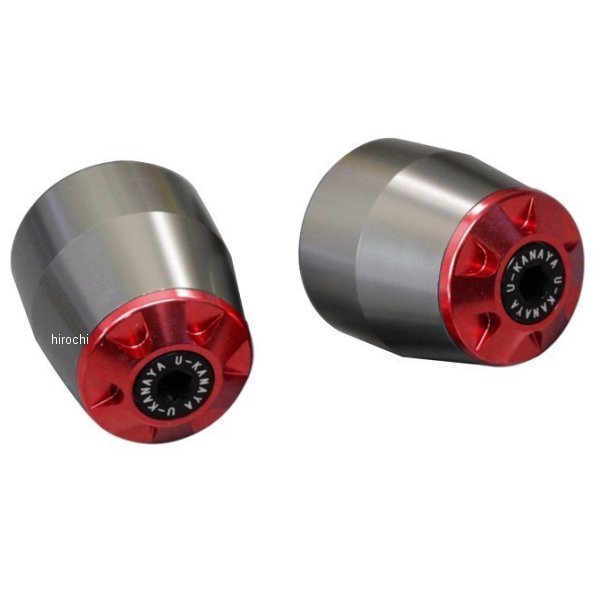 【メーカー在庫あり】 ユーカナヤ U-KANAYA アルミビレット バーエンド 04年以降 ファイアーブレード CBR1000RR SC57/SC59 チタン/赤 BETI-HO19-RD JP店