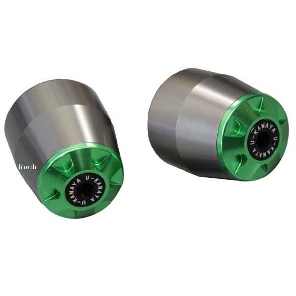 【メーカー在庫あり】 ユーカナヤ U-KANAYA アルミビレット バーエンド 全年式 ニンジャ1000 チタン/緑 BETI-KA62-GR JP店(2)