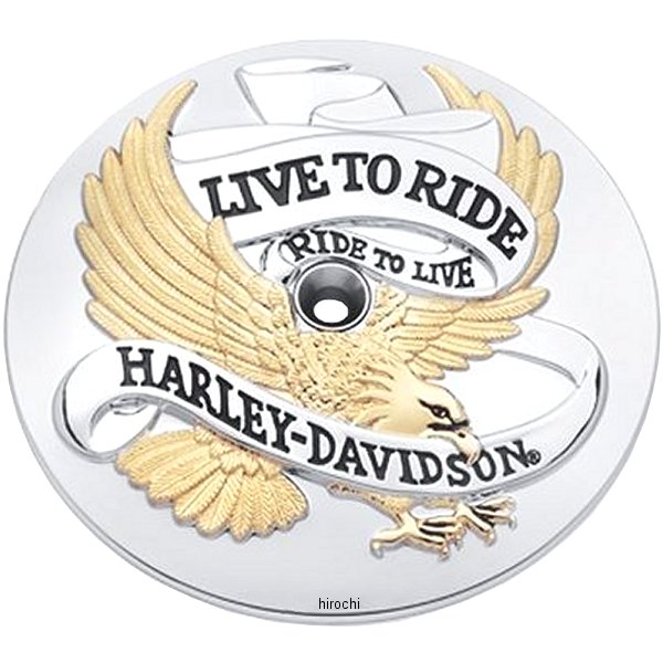 ハーレー純正 エアクリーナートリム Live to Ride ゴールド 00年-15年 ソフテイル 29328-99 JP店