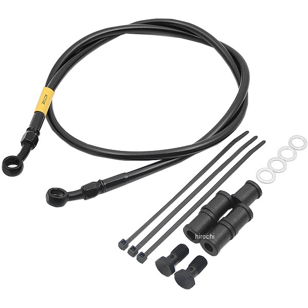 グッドリッジ ビルドアライン フロント ブレーキホースキット 14年以降 マジェスティS ステンレス/黒 2..