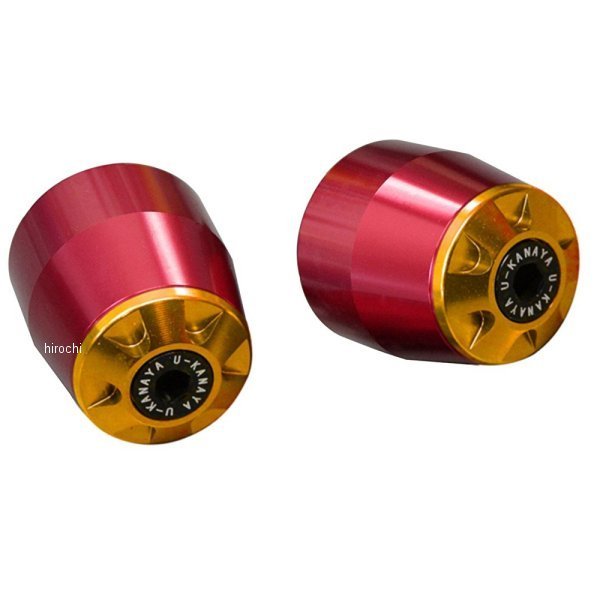 【メーカー在庫あり】 ユーカナヤ U-KANAYA アルミビレット バーエンド 95年-06年 マジェスティ250、マ..