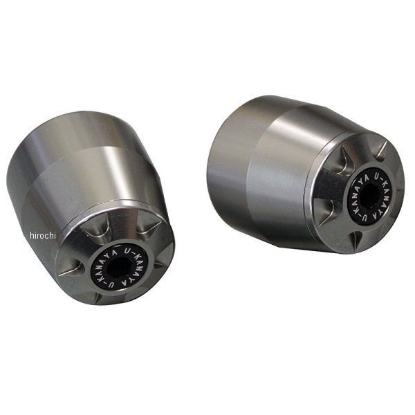 【メーカー在庫あり】 ユーカナヤ U-KANAYA アルミビレット バーエンド 全年式 マグザム MAXAM チタン/チタン BETI-YA027-TI JP店