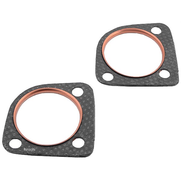 【USA在庫あり】 ジェームズ JAMES エキゾースト ボート ガスケット 3ボルト 66年-84年 クロスオーバー(2個入り) 0934-1633 JP店(2.0)