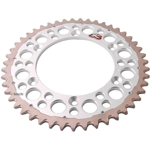 【USA在庫あり】 レンサル RENTHAL リア スプロケット ツインリング 47T/520 99年-18年 YZF450、YZ450 アルミ シルバー ren1500-520-47GPSI JP店