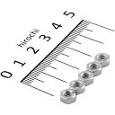 【メーカー在庫あり】 キタコ 六角ナット2種 M4 ユニクロ 5個入り 0900-001-07002 JP店