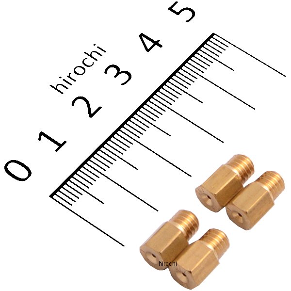 ・ミクニ メインジェット 4/ 042 ブラス/ラージ HEX-タイプ。・全幅(直径)6mm x 全長12mm。・#100・ミクニ VMキャブ用。・4個入り。・日本製。4/042-100楽天 JP店　