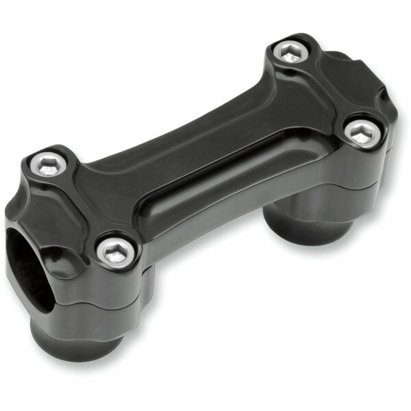 【USA在庫あり】 トッドサイクル Todd's Cycle 1.25インチハンドルバー 1インチ(25mm)高 ライザー クランプ一体型ライザー 黒 0602-0913 JP店