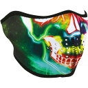 【USA在庫あり】 ザンヘッドギア ZAN Headgear ハーフフェイスマスク ネオン スカル 2503-0308 JP店