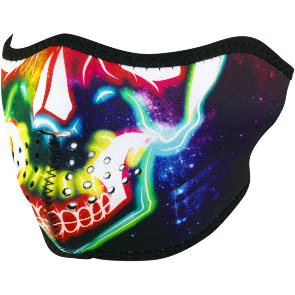 株式会社ヒロチー商事 楽天市場店の【USA在庫あり】 ザンヘッドギア ZAN Headgear ハーフフェイスマスク ネオン スカル 2503-0308 JP店｜アングル2