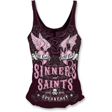 【USA在庫あり】 リーサルスレット Lethal Threat タンクトップ Sinners & Saints 女性用 赤 Mサイズ 3031-3184 JP店